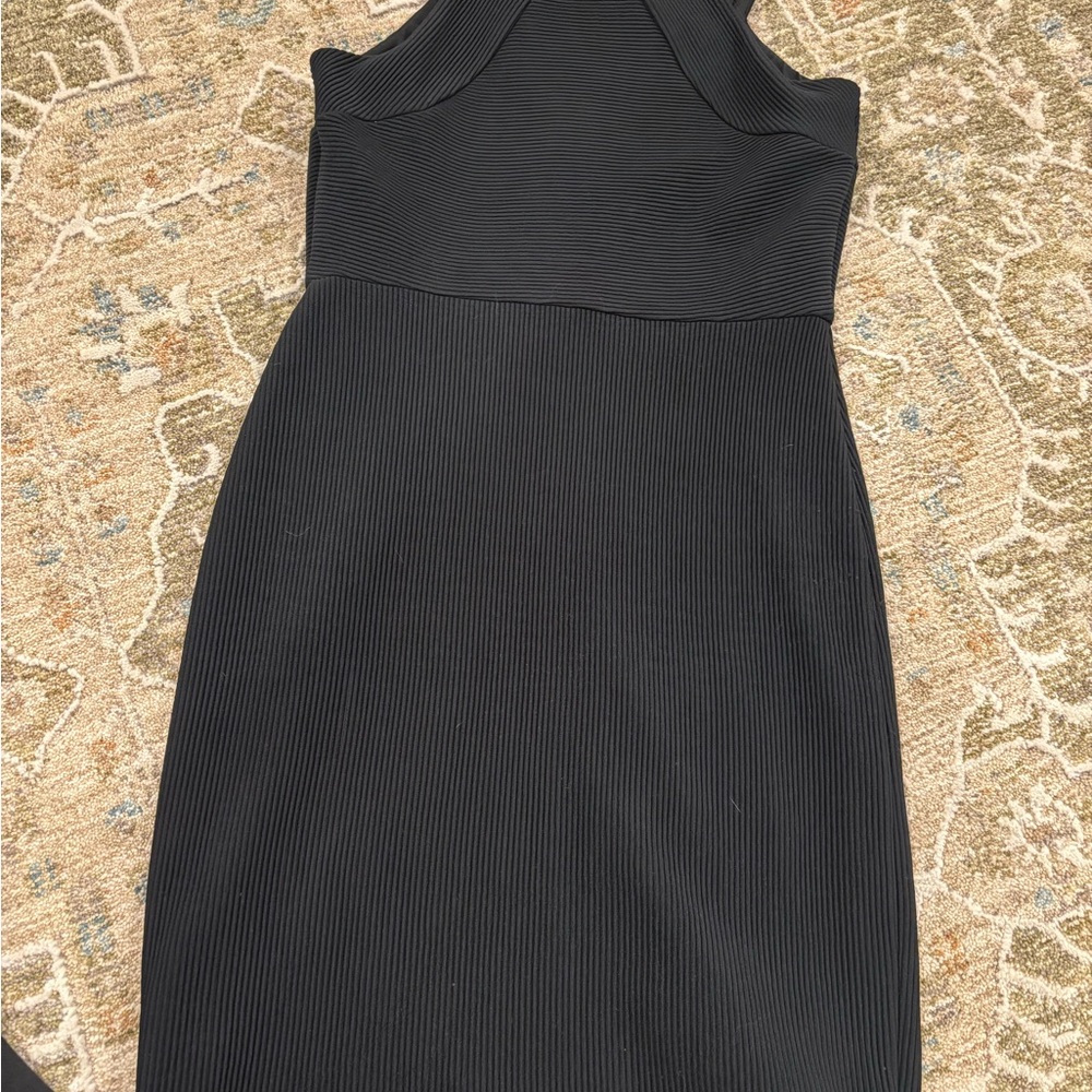 Express Black Strapless Dress